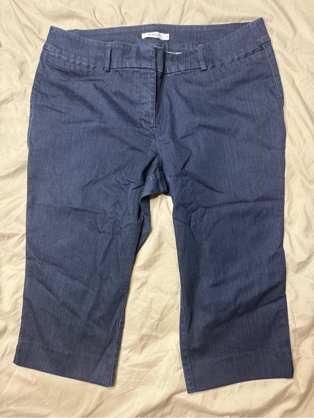 Ricki's Navy Capri Jeans Women's Size 14